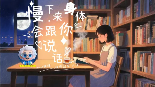 慢下来，身体会跟你说话